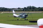 G-BHHG @ EGSU - Cessna (Reims) F152 at Duxford airfield (two days after Duxford Flying Day: The Americans 2024) - by Ingo Warnecke