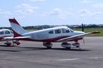G-BOHO @ EGSU - Piper PA-28-161 Cherokee Warrior II at Duxford airfield (two days after Duxford Flying Day: The Americans 2024) - by Ingo Warnecke