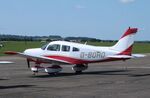 G-BOHO @ EGSU - Piper PA-28-161 Cherokee Warrior II at Duxford airfield (two days after Duxford Flying Day: The Americans 2024) - by Ingo Warnecke