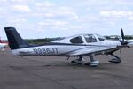 N986JT @ EGSU - Cirrus SR22T GTS Platinum at Duxford airfield (two days after Duxford Flying Day: The Americans 2024) - by Ingo Warnecke