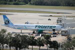 N653FR @ KTPA - Frontier Flight 2894 sits at the gate at Tampa International Airport preparing for flight to Burlington International Airport - by Suncoast Spotter