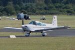 D-ENFL @ EDKB - Grumman American AA-5B Tiger at the 2024 Grumman Fly-in at Bonn-Hangelar airfield