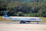 N966JT @ KTPA - JetBlue Flight 1291 arrives on Runway 1L at Tampa International Airport following flight from Boston-Logan International Airport - by Suncoast Spotter