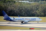 HP-1849CMP @ KTPA - Copa Flight 394 departs Runway 1L at Tampa International airport enroute to Tocumen International Airport