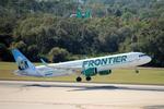 N653FR @ KTPA - Frontier Flight 2894 departs Runway 1L at Tampa International Airport enroute to Burlington International Airport - by DontenPhotography