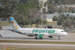 N229FR @ KTPA - Frontier A320 parked on the Airborne ramp at Tampa International Airport