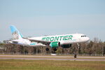N395FR @ KRSW - Frontier Flight 3955 arrives on Runway 6 at Southwest Florida International Airport following flight from Buffalo-Niagara International Airport - by Suncoast Spotter