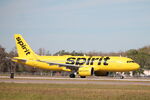 N919NK @ KRSW - Spirit Flight 450 departs Runway 6 at Southwest Florida International Airport prior to flight to Indianapolis International Airport