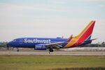 N435WN @ KRSW - Southwest Flight 792 arrives on Runway 6 at Southwest Florida International Airport following flight from Baltimore-Washington International Airport