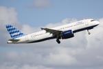 N646JB @ KSRQ - Jet Blue Airbus A320 Bravo Lima, Uniform Echo departs from Runaway 14 at Sarasota-Bradenton International Airport - by Suncoast Spotter