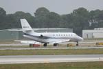 N608CS @ KSRQ - N608CS on arrival to Runway 14 at Sarasota-Bradenton International Airport following flight from Westchester County Airport - by Suncoast Spotter