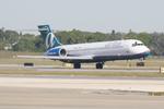 N930AT @ KSRQ - AirTran Flight 1219 departs Runway 14 at Sarasota-Bradenton International Airport enroute to Chicago-Midway International Airport - by Suncoast Spotter