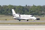 N871RF @ KSRQ - Eljay Flight 871 arrives on Runway 14 at Sarasota-Bradenton International Airport following a flight from Arnold Palmer Regional Airport - by Suncoast Spotter