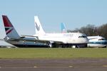 9A-BTJ @ EGBP - 9A-BTG 1998 Airbus A320-232 Trade Air Kemble - by PhilR