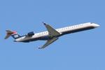 N913FJ @ KSRQ - Mesa Airlines/US Airways Express Flight 2647 departs Runway 14 at Sarasota-Bradenton International Airport enroute to Charlotte/Douglas International Airport