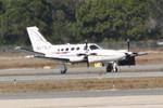 N373LP @ KSRQ - N373LP arrives on Runway 14 at Sarasota-Bradenton International Airport - by Suncoast Spotter