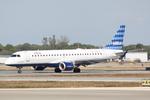 N306JB @ KSRQ - Jet Blue Flight 1187 arrives on Runway 14 at Sarasota-Bradenton International Airport following a flight from Boston Logan International Airport - by Suncoast Spotter