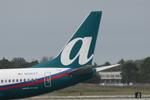 N296AT @ KSRQ - AirTran Flight 696 arrives on Runway 14 at Sarasota-Bradenton International Airport following a flight from Hartsfield-Jackson Atlanta International Airport - by Suncoast Spotter