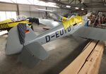 D-EUTO @ EDOI - Bücker Bü 180B Student undergoing maintenance at Bienenfarm airfield (home of part of the collection of Quax, association for the promotion of historic aircraft e.V.), Paulinenaue - by Ingo Warnecke