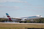 D-AFYR @ KRSW - Discover Flight 60 arrives on Runway 24 at Southwest Florida International Airport following flight from Frankfurt Airport - by Suncoast Spotter