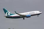 N318AT @ KSRQ - AirTran Flight 696 departs Runway 14 at Sarasota-Bradenton International Airport enroute to Hartsfield-Jackson Atlanta International Airport - by Suncoast Spotter