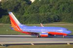 N741SA @ KTPA - Southwest Flight 2127 arrives on Runway 1L at Tampa International Airport following a flight from Hollywood International Airport - by Suncoast Spotter