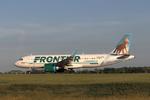 N387FR @ KCLE - Frontier #2266 KCLE-KPHL - by Alex2095