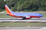 N465WN @ KTPA - Southwest Flight 807 on Runway 1L at Tampa International Airport following a flight from Palm Beach International Airport - by Suncoast Spotter