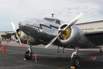 N2072 @ KPGD - Lockheed L-12 Electra Junior on display at Florida International Air Show - by Suncoast Spotter