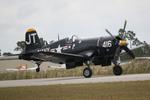 N713JT @ KPGD - Jim Tobul performs in the F4U Corsair during the Florida International Air Show - by Suncoast Spotter