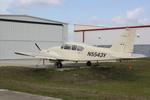 N5543Y @ KPGD - Piper Apache parked at Charlotte County Airport