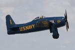 N68RW @ KPGD - F8F Bearcat performs during the Florida International Air Show - by Suncoast Spotter