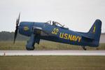 N68RW @ KPGD - F8F Bearcat performs during the Florida International Air Show - by Suncoast Spotter