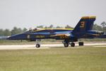 163765 @ KPGD - Blue Angels 3  taxis to the runway during the Florida International Air Show - by Suncoast Spotter