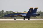 163451 @ KPGD - Blue Angels 1 taxis to the runway at Charlotte County Airport during the Florida International Air Show