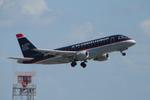 N816MA @ KSRQ - Republic/US Air Flight 3396 departs Runway 14 at Sarasota-Bradenton International Airport enroute to Reagan National Airport - by Suncoast Spotter