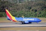 N292WN @ KTPA - Southwest Flight 1404 arrives on Runway 1L at Tampa International Airport following flight from St Louis-Lambert International Airport