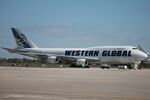 N452SN @ KRSW - Western Global 747 sits on the North ramp at Southwest Florida International Airport - by Suncoast Spotter