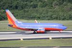 N419WN @ KTPA - Southwest Flight 3952 arrives on Runway 1L at Tampa International Airport following a flight from Manchester International Airport - by Suncoast Spotter