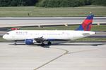 N320US @ KTPA - Delta Flight 892 taxis for departure at Tampa International Airport - by Suncoast Spotter