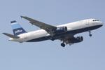 N503JB @ KSRQ - JetBlue Flight 341 on approach to Runway 32 at Sarasota-Bradenton International Airport following a flight from John F Kennedy International Airport