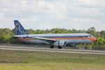 N763JB @ KRSW - JetBlue Flight 703 arrives on Runway 24 at Southwest Florida International Airport following flight from Bradley International Airport