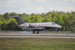 N329FX @ KRSW - Flexjet Flight 329 arrives on Runway 24 at Southwest Florida International Airport following flight from Gulf Shores International Airport - by Suncoast Spotter