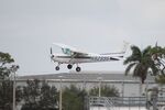N92995 @ KFMY - Cessna 92995 arrives on Runway 23 at Page Field