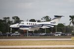 N616RP @ KFMY - King Air 298RD arrives on Runway 23 at Page Field following flight from Key West International Airport - by Suncoast Spotter