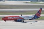N845SY @ KTPA - Sun Country Flight 214 taxis at Tampa International Airport prior to flight to Minneapolis-St Paul International Airport - by Suncoast Spotter