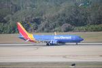 N8857Q @ KTPA - Southwest Flight 3953 arrives on Runway 1L at Tampa International Airport following flight from Jose Marti International Airport - by Suncoast Spotter