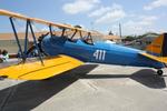 N43340 @ KVNC - Stearman Model 75 on display at the Armed Forces Day event at Venice Municipal Airport - by Suncoast Spotter