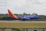 N7747C @ KRSW - Southwest Flight 246 arrives on Runway 24 at Southwest Florida International Airport following flight from John Glenn Columbus International Airport - by Suncoast Spotter
