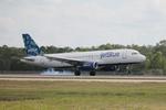 N634JB @ KRSW - JetBlue Flight 1529 arrives on Runway 24 at Southwest Florida International Airport following flight from John F Kennedy International Airport - by Suncoast Spotter